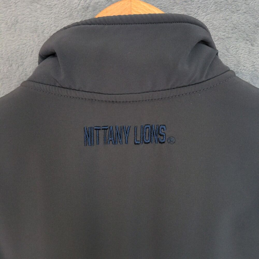Colosseum Penn State University Fleece Jacket Men's Medium Blue Gray Full Zip - Picture 4 of 8